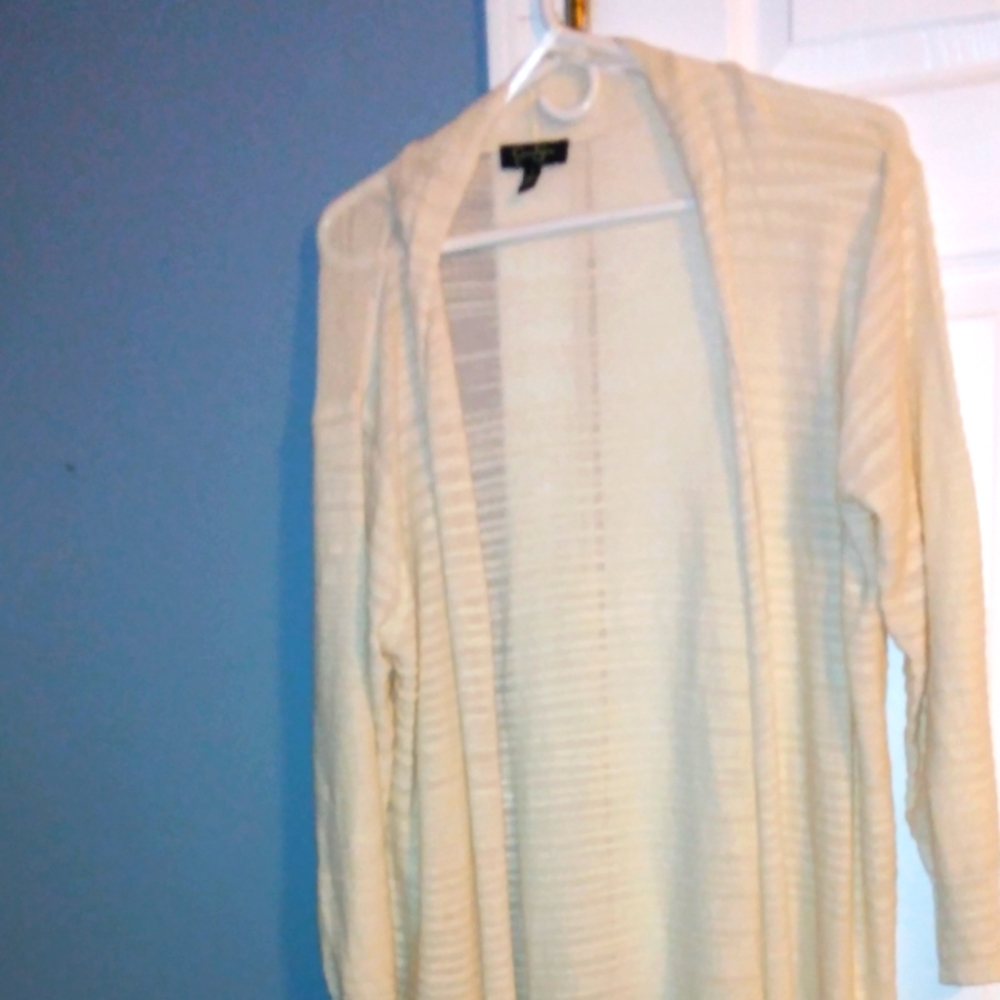 Jessica Simpson Long Sweater Size Large white